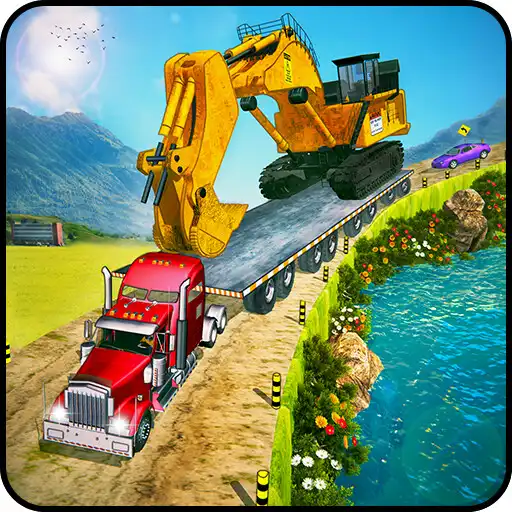 Play Construction Trucks  Heavy Excavator Transporter APK