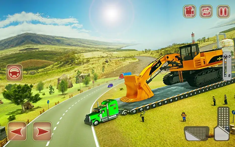 Play Construction Trucks  Heavy Excavator Transporter  and enjoy Construction Trucks  Heavy Excavator Transporter with UptoPlay