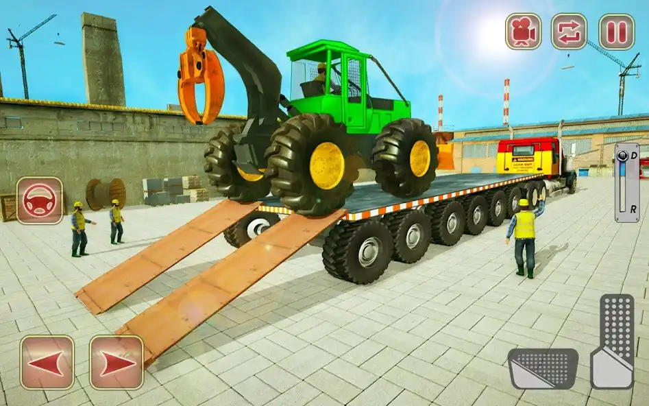 Play Construction Trucks  Heavy Excavator Transporter as an online game Construction Trucks  Heavy Excavator Transporter with UptoPlay