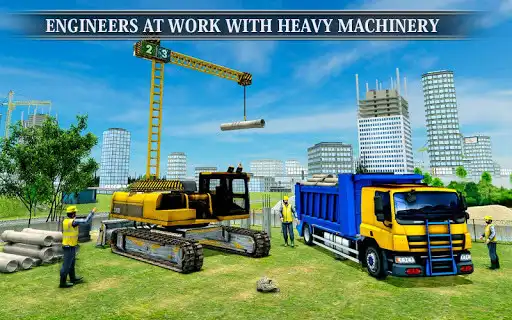 Play Construction Vehicles Excavator Dumper Truck Sim as an online game Construction Vehicles Excavator Dumper Truck Sim with UptoPlay
