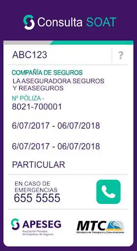 Play Consulta SOAT as an online game Consulta SOAT with UptoPlay