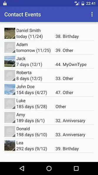 Play Contact Events  Birthdays PRO  and enjoy Contact Events  Birthdays PRO with UptoPlay