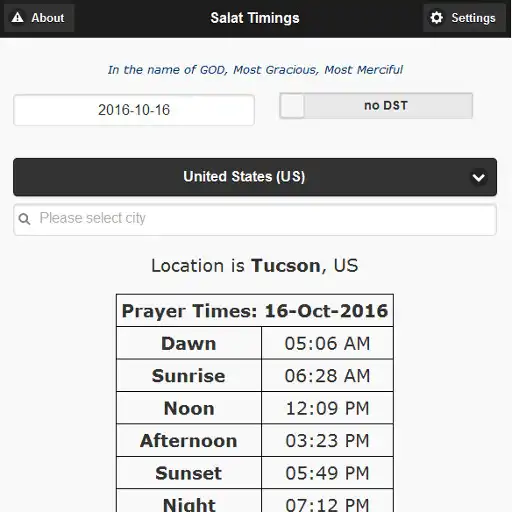 Play Contact Prayers (Salat) times