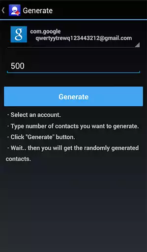 Play Contacts generator as an online game Contacts generator with UptoPlay