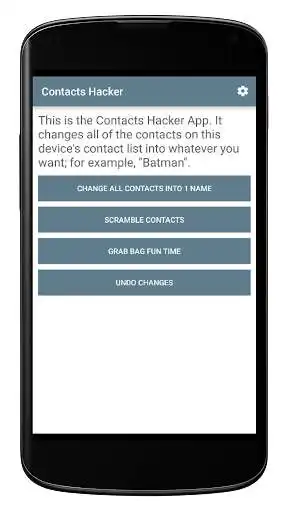 Play Contacts Hacker - Prank Your Friends!  and enjoy Contacts Hacker - Prank Your Friends! with UptoPlay