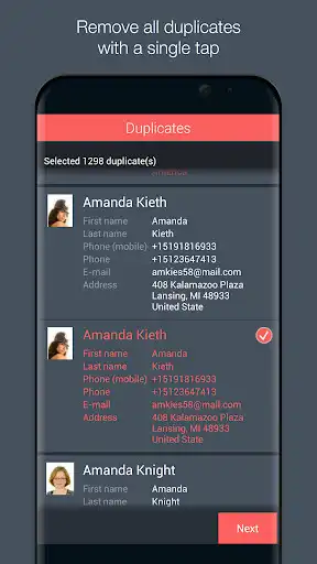 Play Contacts Optimizer