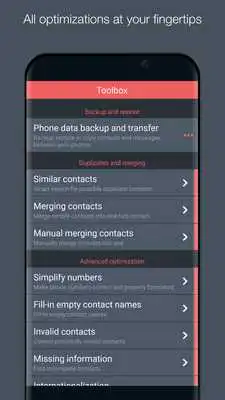 Play Contacts Optimizer