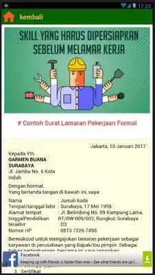 Play Contoh Surat Lamaran Kerja !