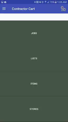 Play Contractor Cart Job List