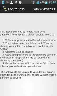 Play ContraPass-password generator