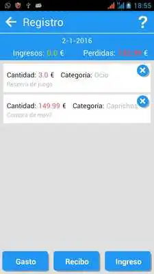 Play Control de gastos diarios Play Control de gastos diarios