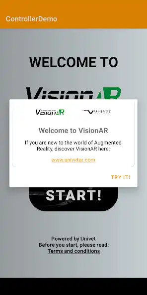 Play Controller Demo VisionAR as an online game Controller Demo VisionAR with UptoPlay