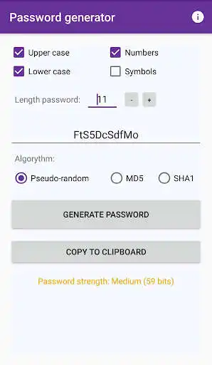 Play Convenient password generator  and enjoy Convenient password generator with UptoPlay