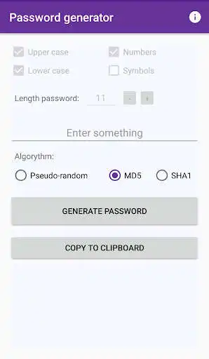 Play Convenient password generator as an online game Convenient password generator with UptoPlay