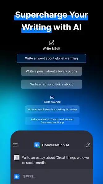 Play Conversation AI - Chat with me  and enjoy Conversation AI - Chat with me with UptoPlay
