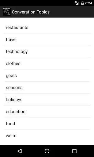 Play Conversation Starter Play Conversation Starter