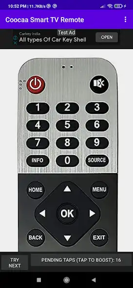 Play Coocaa Smart TV Remote as an online game Coocaa Smart TV Remote with UptoPlay