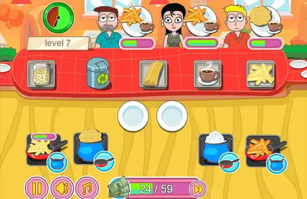 Play Cook dinner restaurant game