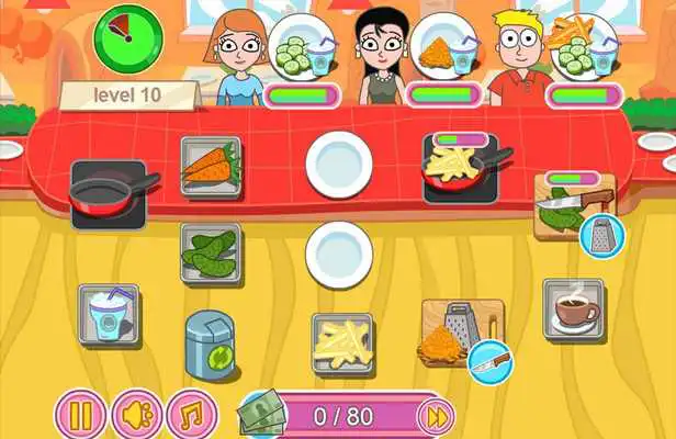 Play Cook dinner restaurant game