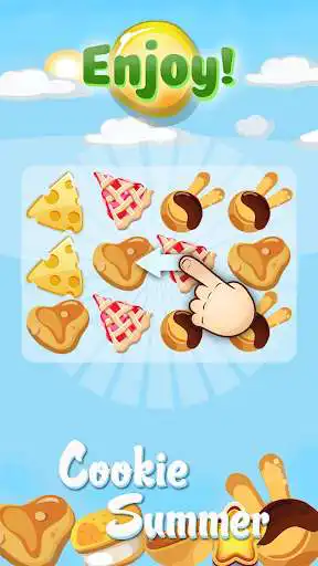 Play Cookie Summer - Match 3 Game as an online game Cookie Summer - Match 3 Game with UptoPlay