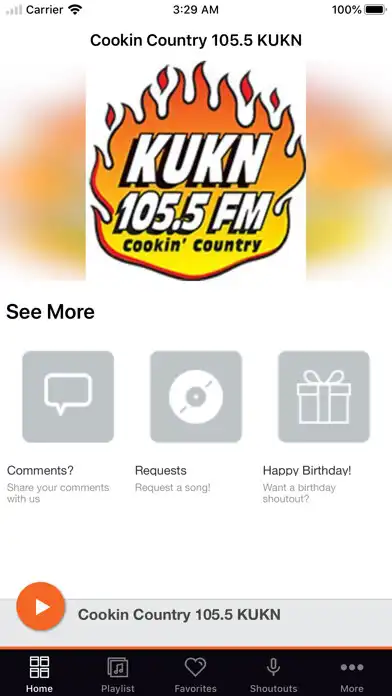 Play Cookin Country 105.5 KUKN  and enjoy Cookin Country 105.5 KUKN with UptoPlay