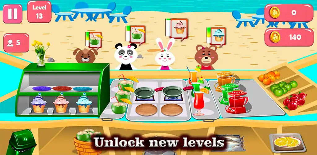 Play Cooking Games For Girls Kids as an online game Cooking Games For Girls Kids with UptoPlay