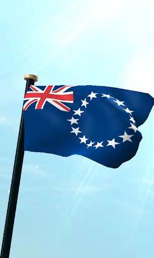 Play Cook Islands Flag 3D Free