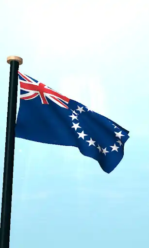 Play Cook Islands Flag 3D Free