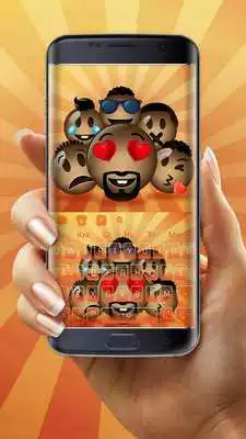 Play Cool African Emoji Keyboard Theme