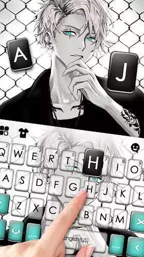 Play Cool Anime Boy Keyboard Theme as an online game Cool Anime Boy Keyboard Theme with UptoPlay