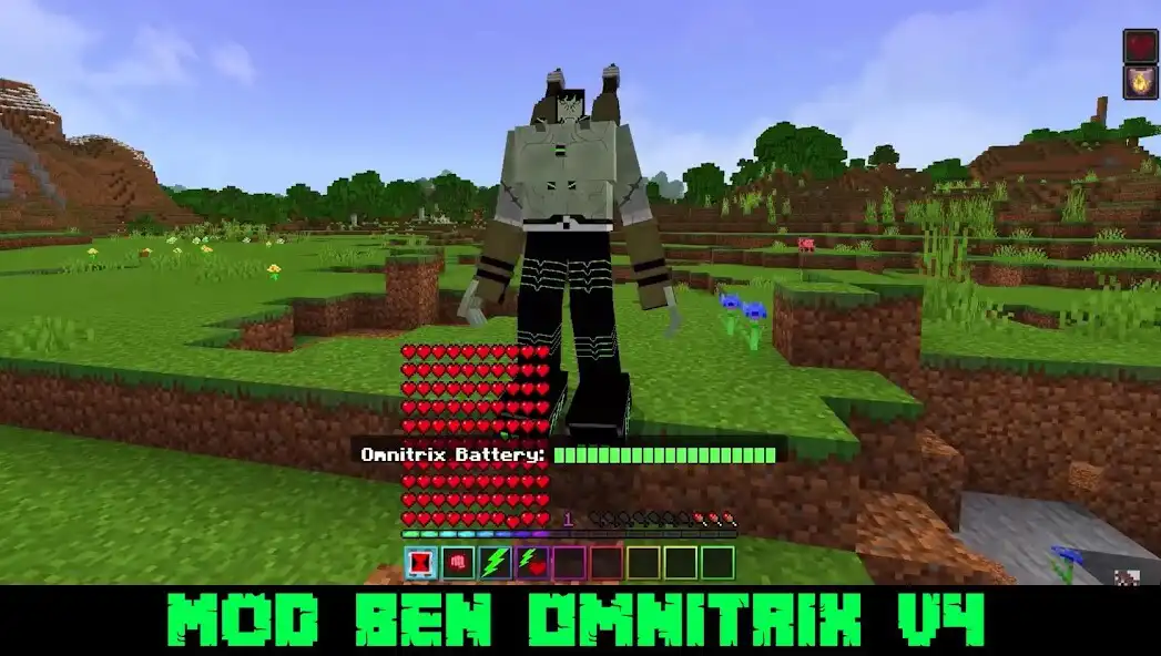 Play Cool Ben V4 MOD Omnitrix MCPE as an online game Cool Ben V4 MOD Omnitrix MCPE with UptoPlay