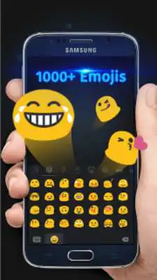Play Cool Black Keyboard Theme  Emoji