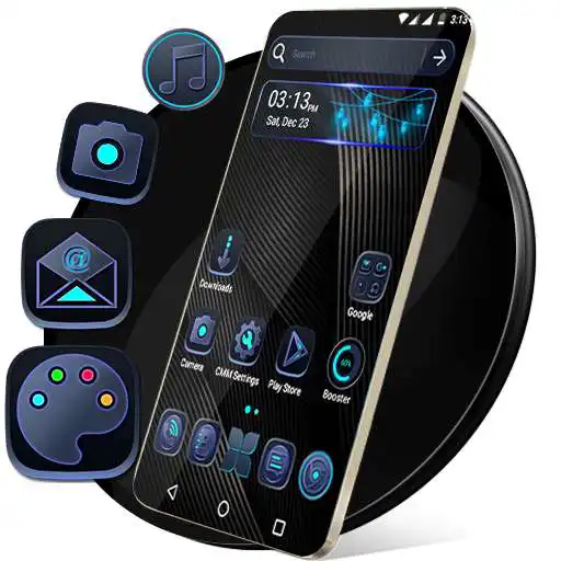 Play Cool Black Launcher Theme APK