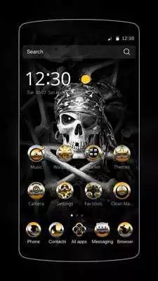 Play Cool Black Skull Theme