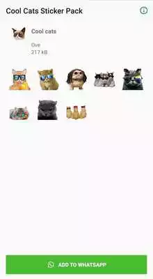 Play Cool Cats Stickers for WhatsApp (WAStickerApps)