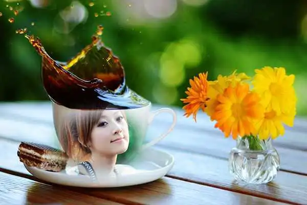 Play Cool Coffee Cup Photo Montage
