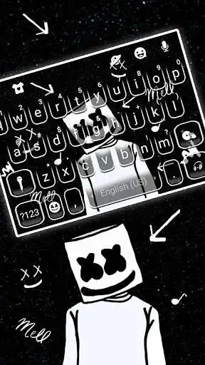 Play Cool Dj Doodle Keyboard Theme as an online game Cool Dj Doodle Keyboard Theme with UptoPlay
