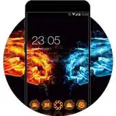 Free play online Cool Fire and Ice Neon Theme: Gold Blue APK Free play online Cool Fire and Ice Neon Theme: Gold Blue APK