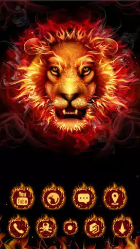 Play Cool Fire  GO Launcher Theme
