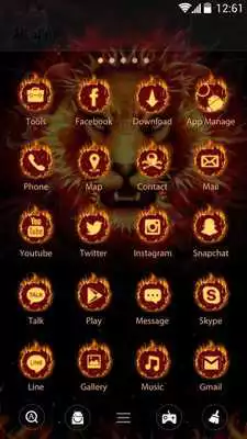Play Cool Fire  GO Launcher Theme