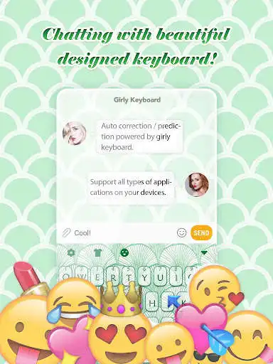 Play Cool Geometry Girly Keyboard Themes for Girls as an online game Cool Geometry Girly Keyboard Themes for Girls with UptoPlay