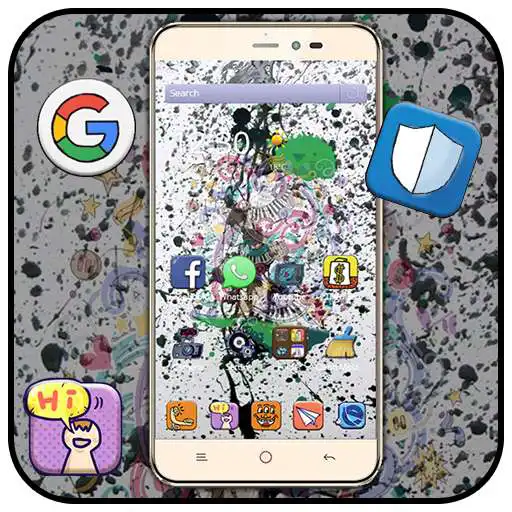 Run free android online Cool graffiti style cell phone theme APK Run free android online Cool graffiti style cell phone theme APK
