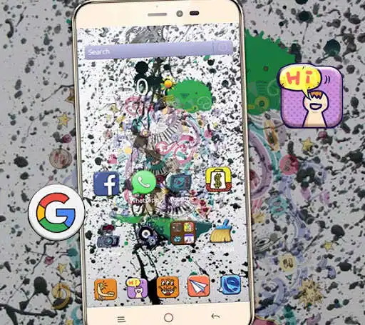 Play APK Cool graffiti style cell phone theme  and enjoy Cool graffiti style cell phone theme with UptoPlay com.launcher.theme.t211808482