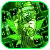 Free play online Cool Green Lady Rasta Keyboard Theme APK