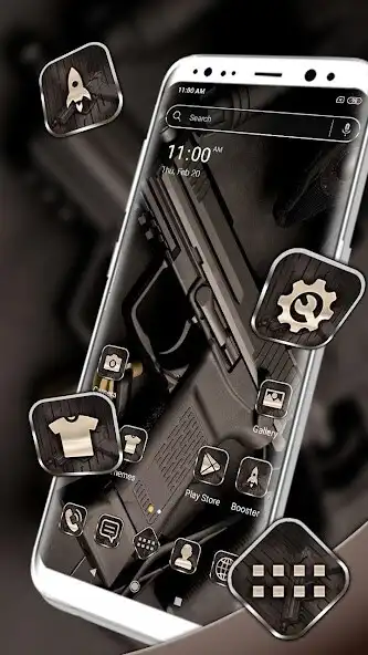 Play Cool Gun Launcher Theme  and enjoy Cool Gun Launcher Theme with UptoPlay