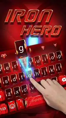 Play Cool Keyboard Theme for Red Iron Hero