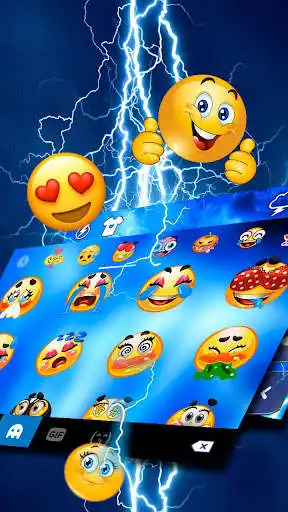 Play Cool Lightning Keyboard Theme  and enjoy Cool Lightning Keyboard Theme with UptoPlay