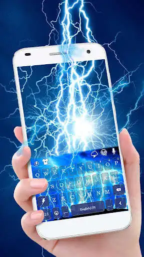 Play Cool Lightning Keyboard Theme as an online game Cool Lightning Keyboard Theme with UptoPlay
