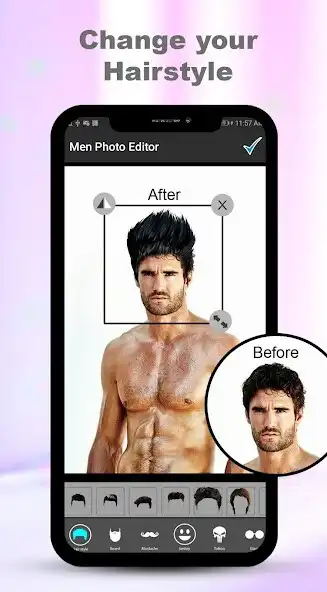 Play APK Cool Men Photo Editor, Men Hairstyle Editor  and enjoy Cool Men Photo Editor, Men Hairstyle Editor with UptoPlay com.HairstyleEditor.MenPhotoEditor
