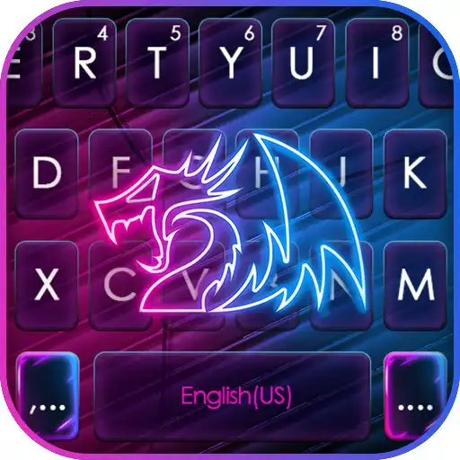 Play Cool Neon Dragon Keyboard Background APK